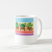 Retro Vintage Cactus Gardening Fun Koffiemok (Voorkant rechts)