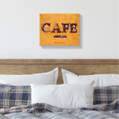 Retro Vintage Cafe Canvas Prints (Insitu (Slaapkamer))