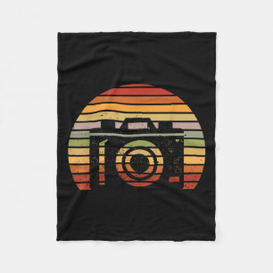 Retro Vintage Camera Beeld Cameraman Fotografie Fleece Deken