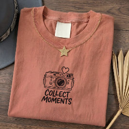Retro Vintage Cameragraphic T-shirt voor Fotografi