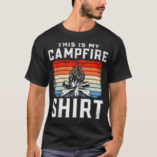 Retro Vintage Camping Dit Is Mijn Kampvuur T-shirt