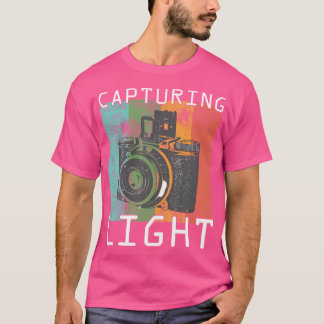 Retro Vintage Capturing Light Camera Lover Photogr T-shirt