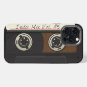 Retro Vintage Cassettebandje iPhone Hoesje (Achterkant horizontaal)