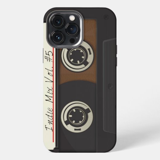 Retro Vintage Cassettebandje iPhone Hoesje (Achterkant)