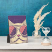 Retro Vintage Cat Fotoplaat (Zijkant)