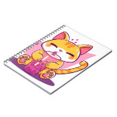 Retro Vintage Cat Notitieboek (Linkerzijde)