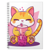 Retro Vintage Cat Notitieboek (Voorkant)