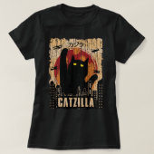 Retro Vintage Catzilla Tshirt  948 Copy (Design voorkant)