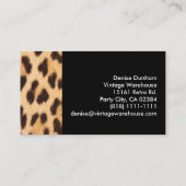 Retro Vintage Cherry Print Visitekaartje (Achterkant)