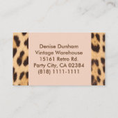 Retro Vintage Cherry Print Visitekaartje (Achterkant)