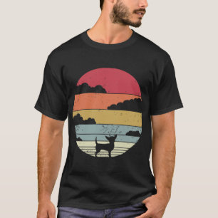 Retro Vintage Chihuahua Aarde Design voor Chihuahu T-shirt