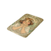 retro vintage child with flowers badmat (Gekanteld)