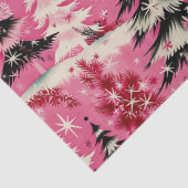 Retro Vintage Christmas: 1950's Pink Xmas Tissuepapier (Detail)