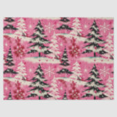 Retro Vintage Christmas: 1950's Pink Xmas Tissuepapier (Voorkant)