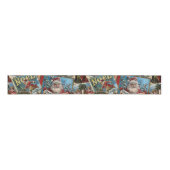 Retro Vintage Christmas: Holiday Cheer Collage Grosgrain Lint (Voorkant)