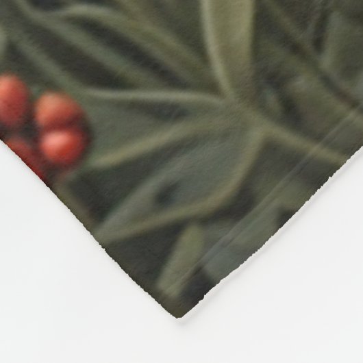 Retro vintage Christmas Moose Fleece Deken (Hoek)