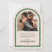 Retro Vintage Christmas Tree Presents Holiday Card Kaart (Achterkant)