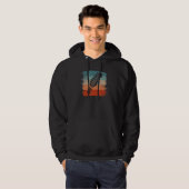 Retro Vintage Classic Guitarist Guitar Hoodie (Voorkant volledig)