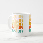 Retro Vintage Classic Parkour Traceur Koffiemok (Voorkant links)