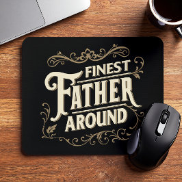 Retro Vintage Cool Elegante Typografie Vaderdag Muismat