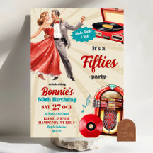 Retro Vintage Dans Jaren Vijftig Volwassenen Feest