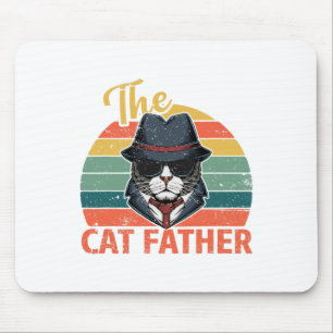 Retro Vintage De Kat Vader - Kat Daddy Vaders D Muismat