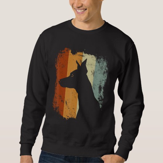 Retro Vintage Design Italian Greyhound Dog Trui (Voorkant)