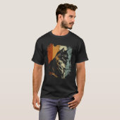 Retro Vintage Design Siberische Kat T-shirt (Voorkant volledig)