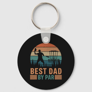 Retro Vintage Discgolf Papa - Beste Papa Volgens P Sleutelhanger