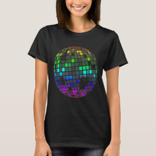 Retro Vintage Disco Bal Disco Bal Voor Funky Soul T-shirt