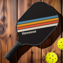 Retro Vintage Donkere Regenboog Gestreept met Naam