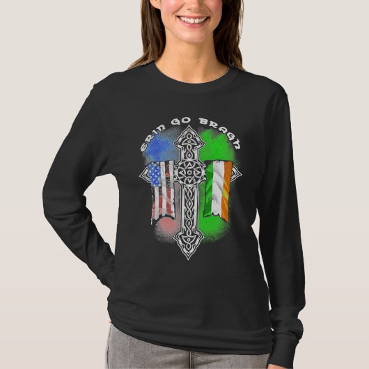 Retro Vintage Erin Go Bragh T-shirt (Voorkant)