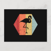 Retro Vintage Flamingo | Flamingoliefhebber Uitnodiging Briefkaart (Voorkant)