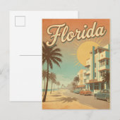 retro vintage Florida ansichtkaart Briefkaart (Voorkant / Achterkant)