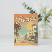 retro vintage Florida ansichtkaart Briefkaart (Staand voorkant)