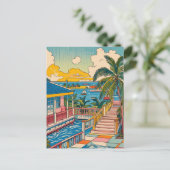 retro vintage Florida Briefkaart (Staand voorkant)