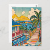 retro vintage Florida Briefkaart (Voorkant / Achterkant)