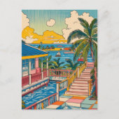 retro vintage Florida Briefkaart (Voorkant)