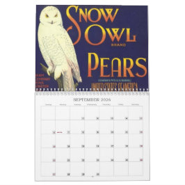 Retro Vintage Fruit Groenten Kist Label Advertenti Kalender
