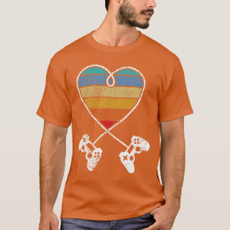 Retro Vintage Gaming Controller Hart Gamer Cadeau T-shirt