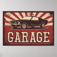 retro vintage garage