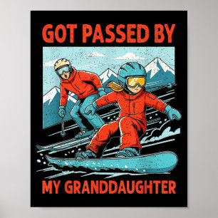 Retro Vintage Gebekt Door Mijn Kleindochter Funny Poster