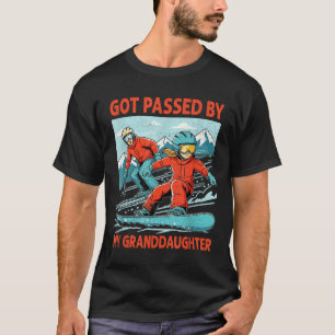 Retro Vintage Gebeten Door Mijn Kleindochter Funny T-shirt