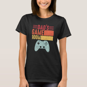 Retro Vintage Gedecoreerde Spreuk Vaderschap Game T-shirt
