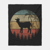 RETRO VINTAGE GEIT FLEECE DEKEN (Voorkant)