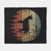 RETRO VINTAGE GEIT FLEECE DEKEN (Voorkant (Horizontaal))