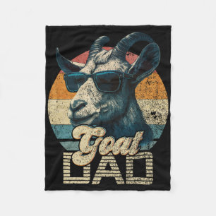 Retro Vintage Geit Vader Beste Geit Daddy Funny Va Fleece Deken