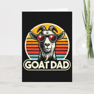 Retro Vintage Geit Vader Beste Geit Papa Grappige  Kaart