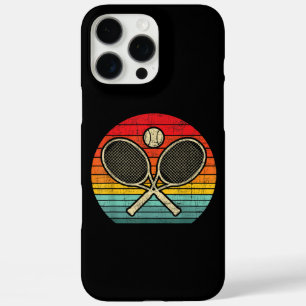 Retro Vintage Gekruist Tennisracket - Sportliefheb iPhone 16 Pro Max Hoesje