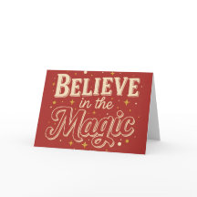 Retro Vintage Geloof in de Magie Kerstmis